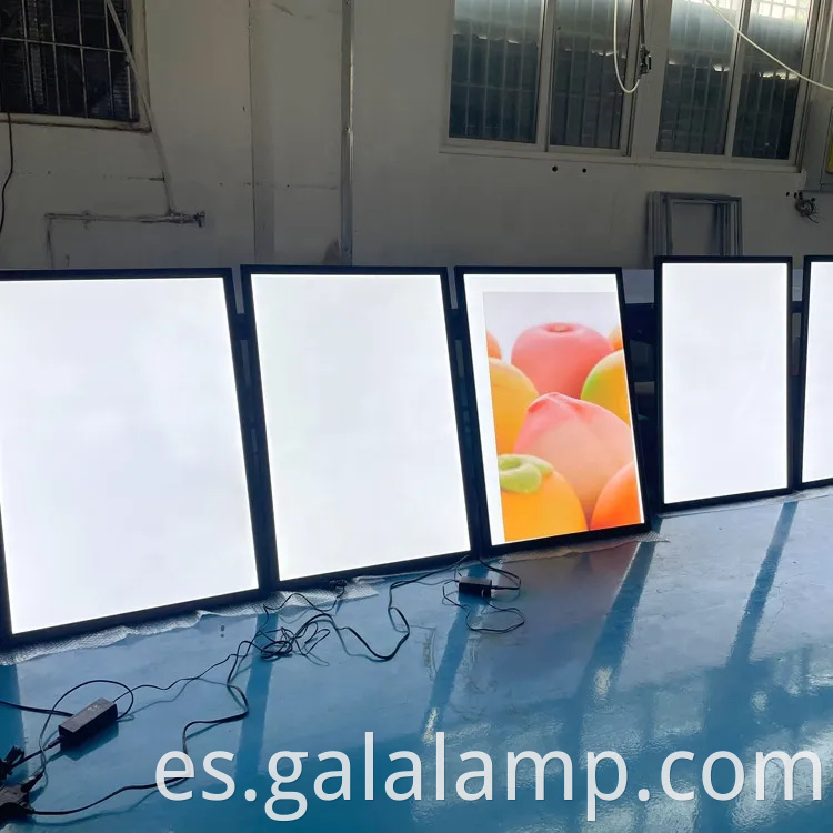 LED PELÍCULA PONTADOR Publicidad Caja de luz Snap Frame lámpara de visualización